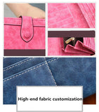 Fashion Retro Matte Stitching leather Wallet Women Long Purse Clutch Women Casual Hasp Dollar Price Wallet Handbag carteira