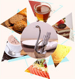 CJ104 Swan Dinnerware sets 7pcs/set wedding party fruit tableware set dinnerware sets