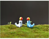 XBJ099 Mini 5pcs Top dolphin decoration supplies moss micro landscape deco  Garden deco Creative handicrafts