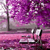 HELLOYOUNG Digital Painting picture drawing Handpainted Painting Waiting Romance by numbers oil paintings  scroll paintings
