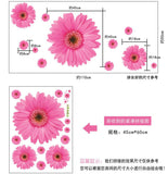 5 design small sakura flower wall stickers bedroom room pvc decal mural arts diy home decorations wall decals posters