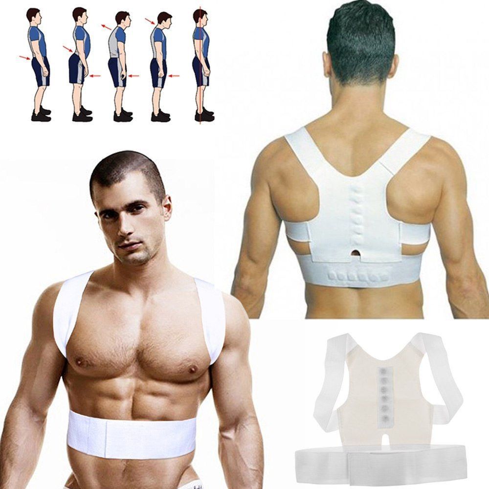 Back Brace Posture Corrector Back Shoulder Support Straighten Out Brace Belt Orthopaedic Adjustable Unisex Health Main image