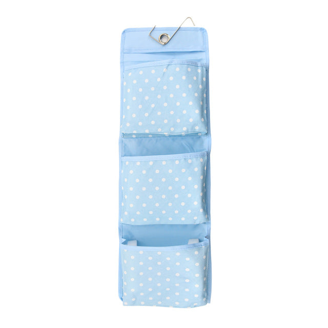 Large Pocket Dot Oxford Cloth Storage Bag Wall Door Hanging Storage Bag Sundries Storage Organizers