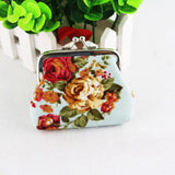 Hot Sale Women Coin Purse Cute Wallet Lady Retro Vintage Flower Small Wallet Hasp Purse Kawaii Bag Clutch Bag