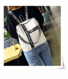 Backpack Female  New Korean Wild School Wind Student Bag Casual Color Letter Backpack Travel Bag