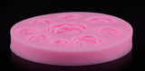 3D Silicone 8 Mine Roses Craft Fondant DIY Chocolate Mould Cake Decoration Candy Soap Mold Baking Tools