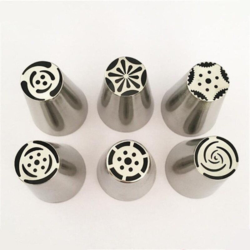 Many Styles Russian Tulip Stainless Steel Icing Piping Nozzles Pastry Decorating Tips Cake Cupcake Decorator Main image