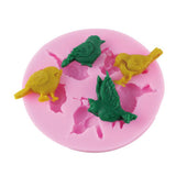 Silicone Cake Mold New Design 1PC 3D 5 Birds Cute Bird Chocolate Soap Mold Baking Cake Decoration Tool DIY Cake Moulds