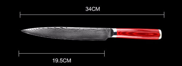 new damascus steel blade color wood handle 8 inch damascus filleting knife 71 layers damascus cleaver knife