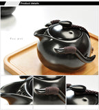 ceramic teapot kettle gaiwan tea cup for puer chinese tea pot portable tea set drinkware