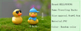 XBJ162 Mini 6pcs Traveling Ducks decoration supplies moss micro landscape deco  Garden deco Creative handicrafts