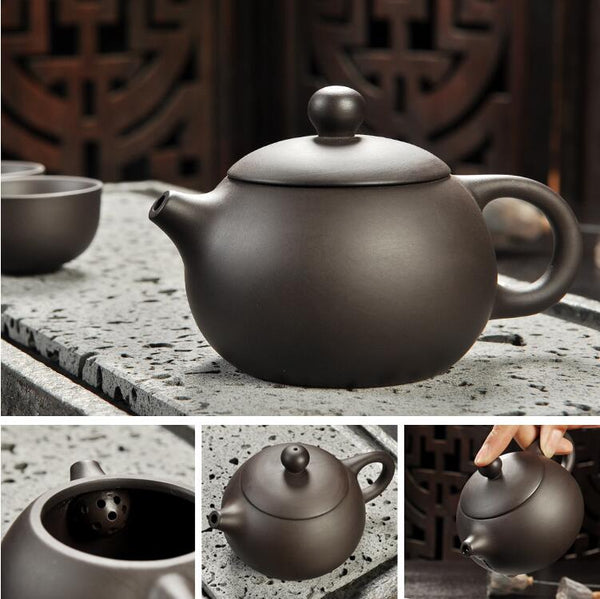 Yixing Purple sand tea set black/red ceramic kung fu Teapot, handmade Purple sand teapot teacup gaiwan Tureen tea ceremony
