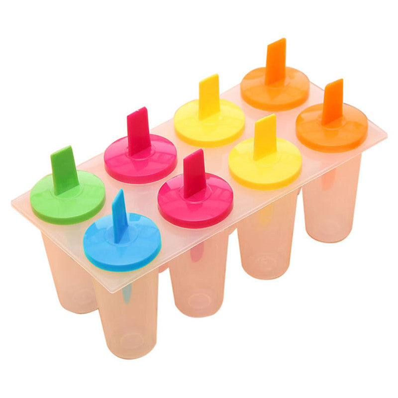 Hot Selling 8PCS DIY Ice Cream Pop Mold Frozen Icy Ice-lolly Icepop Block Maker Set Main image