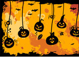 Creative Halloween pumpkin lights Wall Stickers Home Decorative Waterproof Wallpapers
