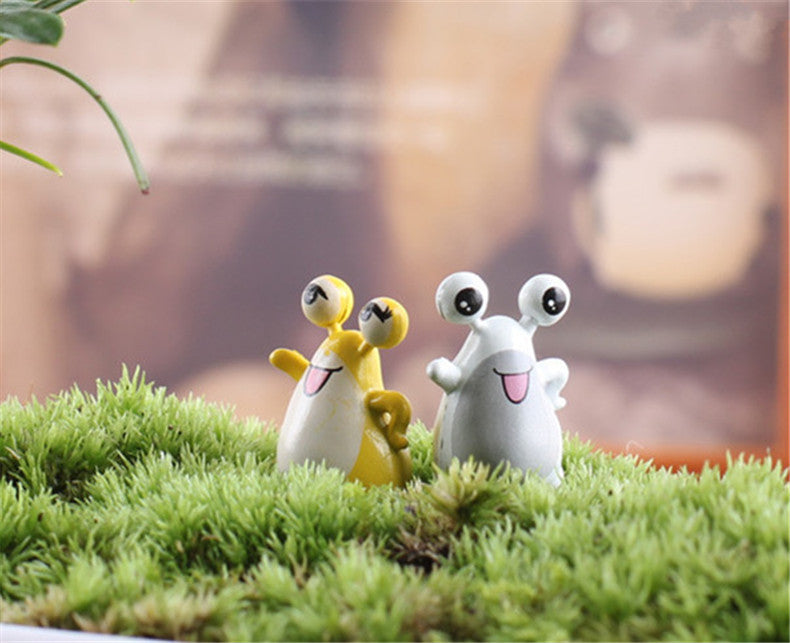 XBJ114 Mini 6pcs Exotic frogs decoration supplies moss micro landscape deco  Garden deco Creative handicrafts