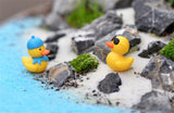 XBJ162 Mini 6pcs Traveling Ducks decoration supplies moss micro landscape deco  Garden deco Creative handicrafts