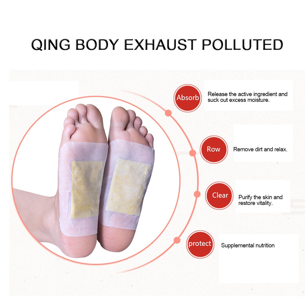 12Pcs/Box Ginger Detox Foot Patch Bamboo Vinegar Pads Improve Sleep Beauty Health Care Slimming Plaster K03001 Secondary image