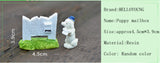 XBJ115 Mini Puppy mailbox decoration supplies moss micro landscape deco  Garden deco Creative handicrafts
