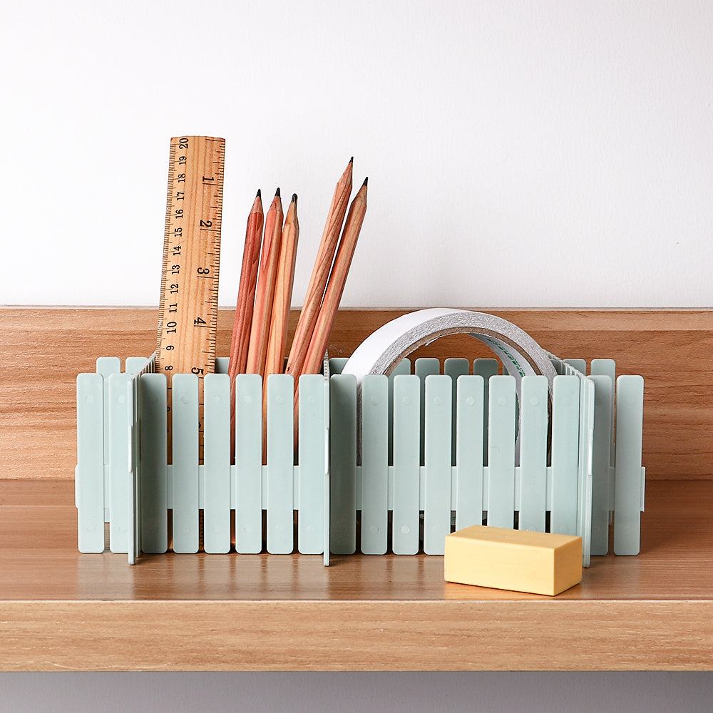 4pcs/Set Plastic DIY Grid Drawer Adjustable Separator Divider Household Necessities Storage Organizer Space-saving Tools Main image