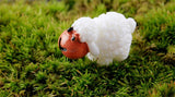 XBJ064 Landscape Mini 2pcs Cute Resin Crafts Decorations Simulation lovers sheep white sheep sheep goat