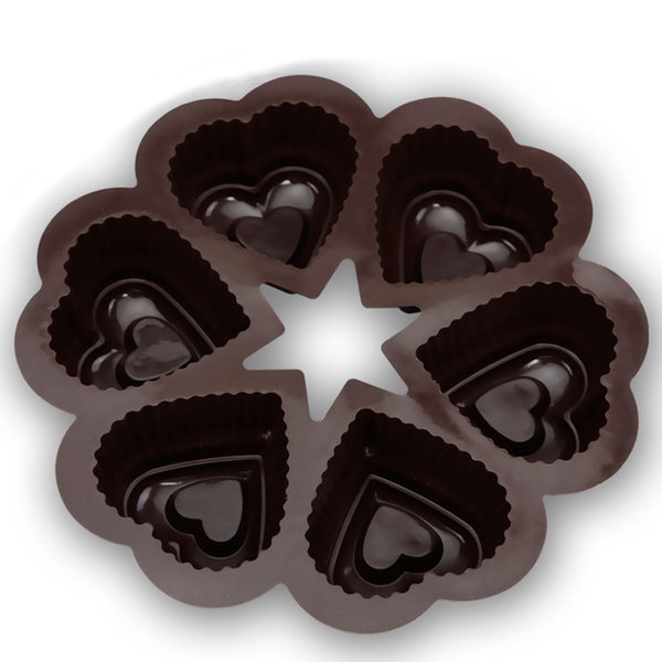 DlY 25*25*4.5cm 136g heart Shape Silicone Cake Mold Baking Tools Bakeware Maker Mold