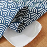 HELLOYOUNG Japan Style Fan Pattern Cotton Linen Table Runner Geometric Tablecloths Home Restaurant Banquet Party Decor 3 Size