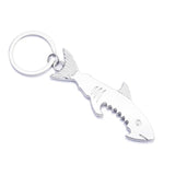 Bottle Opener Alloy Keychain And Opener Creative Fish Keychain 1 pc 2 in 1 Shark Shape Beer Opener Keyring Can Openers