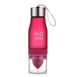 New Xmas Gift 650ml Water Bottle plastic Fruit infusion bottle Infuser Drink Outdoor Sports Juice lemon Portable Kettle