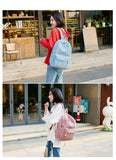 New Women Backpack Fashion School Bag For Teenage Girls Cute Student Backpacks Velour Casual Ladies Schoolbag mochila