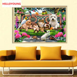DIY Partial 5D Diamond Embroider Animal paradise Round Diamond Painting Cross Stitch Kits Diamond Mosaic Home Decoration