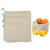 Reusable Produce Fruit Vegetable Bags Cotton Mesh Storage Bags for Potato Onion Market bag Shopping Bag Home Kitchen Organizer