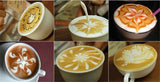 Coffee Mold Appuccino 16pcs/lot Latte pianting Stencil Mold Coffee Decor Barista Duster Art Template Strew Pad Duster