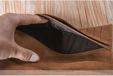 Fashion buttons ultra-thin young High quality PU clutch leather Multi-functional soft leather men's wallet