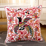 BZ131 Luxury Cushion Cover Pillow Case Home Textiles supplies Lumbar Pillow Peacock butterfly embroidery pillows chair seat
