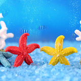 2pcs/lot simulation resin coral aquarium fish tank fish turtle small ornaments mini gift decoration starfish DIY ornaments