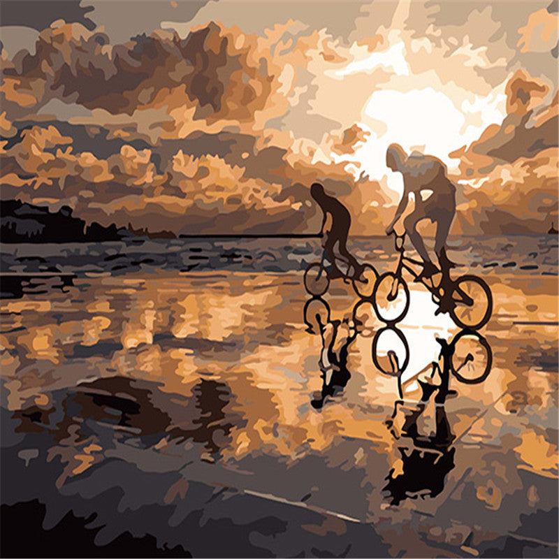 HELLOYOUNG DIY Handpainted Oil Painting Dreams Digital Painting by numbers oil paintings chinese scroll paintings Secondary image