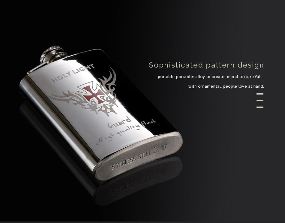 NEW 5 styles Creative Mirror drawing Stainless steel Flagon my Liquor Whisky Alcohol vodka Hip Flask Portable outdoor wine pot