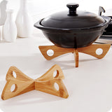 Tray Rack Detachable Wood Table Mat Kitchen Pot Heat Insulated Cooling Dish Potholders Gadget Holder CF-51