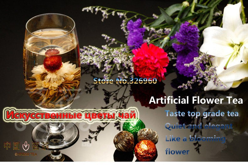 TemuTea 16 Kinds of Blooming Flower Tea Herbal Tea Great Fragrant Green Tea Handmade