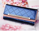 Women's Wallets Women Cowhide Leather Wallet Luxury Design Ladies Party Clutch Patent Leather Purses Long Card Holder