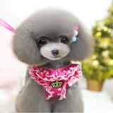 Lovely Cute Small dog Harness Pet Cat Dog Collar For Small Chihuahua Leash Lead Set Dog Vest Pet Harness