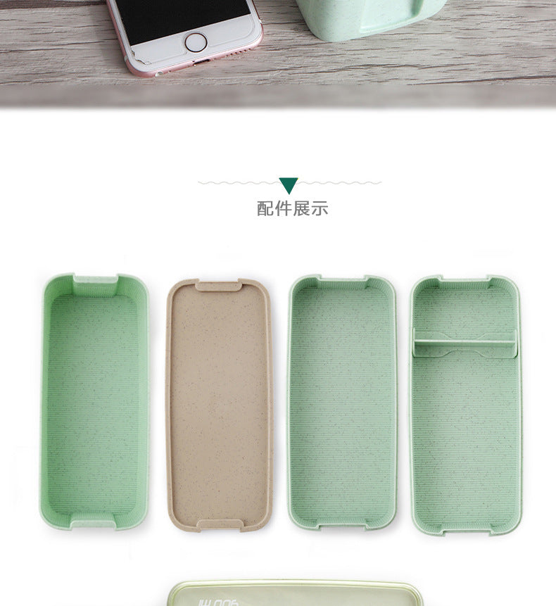 New Arrive 750ml Japanese Microwave Lunch Box Portable 3 Layer Bento Box Healthy Food Container Oven Dinnerware set