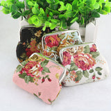 Hot Sale Women Coin Purse Cute Wallet Lady Retro Vintage Flower Small Wallet Hasp Purse Kawaii Bag Clutch Bag