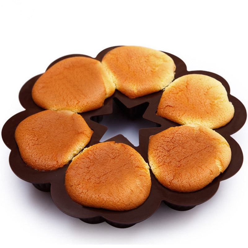 DlY 25*25*4.5cm 136g heart Shape Silicone Cake Mold Baking Tools Bakeware Maker Mold