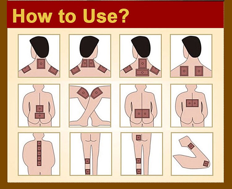 80Pcs/10Bag Chinese Ointment For Pain Back Massager Medicated Plasters Pain Patch Adhesive Plaster Pain Relief Patches K00610 Secondary image