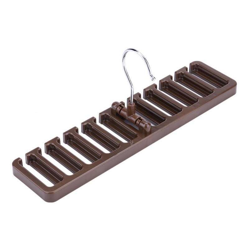 10 Grid Storage Rack Tie Belt Organizer Space Saver Rotating Scarf Ties Hanger Holder Hook Closet Organization Tops Bra Belt Bag