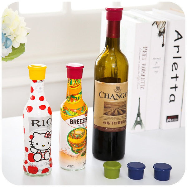 CJ047 Silicone Wine Bottle Stoppers Kitchen Bar Tools