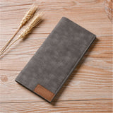 Fashion buttons ultra-thin young High quality PU clutch leather Multi-functional soft leather men's wallet