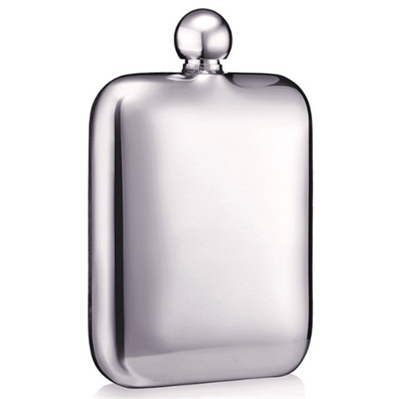 1pc 6 oz Square Wine Pot Camping Flagon Hip Flask Stainless Steel Wine Pot
