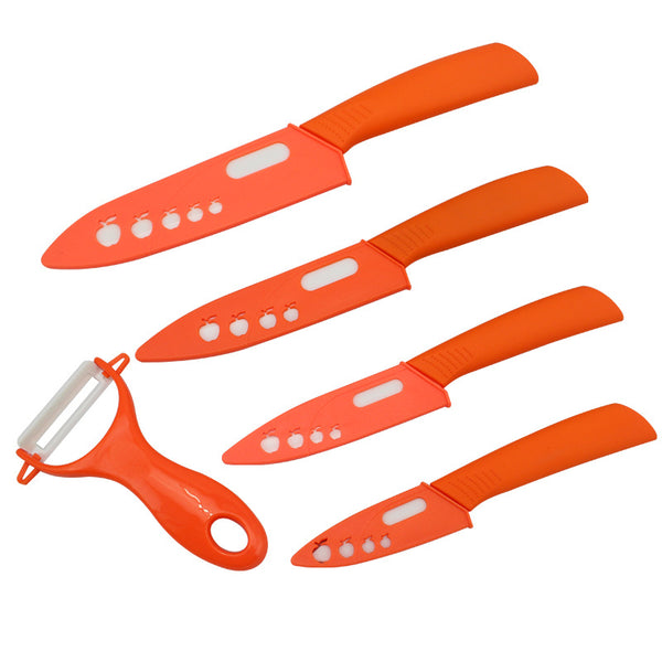 Brand top quality Christmas present Zirconia Ceramic Knife set 3" 4" 5" 6" inch+ Peeler+Covers fruit knife set